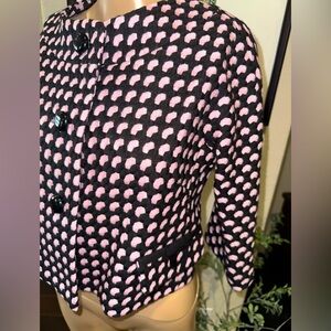 Milly Cropped Pink and Black Jacket